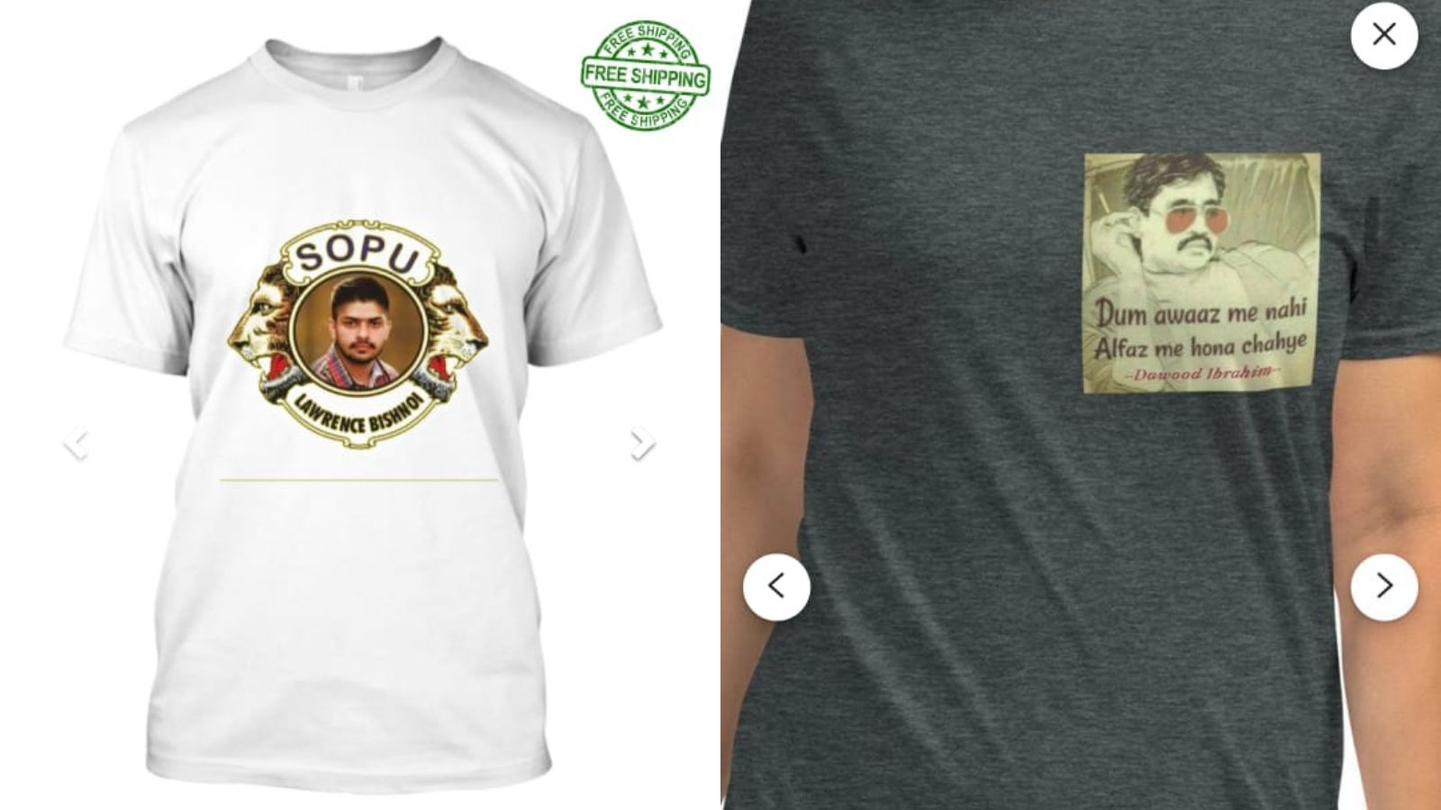 Maharashtra Police book sellers, e-commerce platforms for promoting t-shirts glorifying Lawrence Bishnoi and Dawood Ibrahim | Mumbai News - The Indian Express