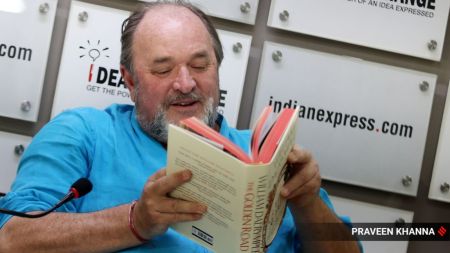 Historian William Dalrymple. (Express photo by Praveen Khanna)