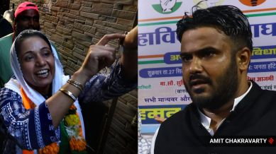 Daughter of Nawab Malik and NCP ( Ajit Pawar) Candidate from Anushakti Nagar Area, Sana Mali
