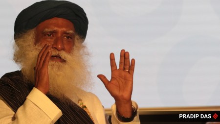 Sadhguru said while natural disasters exacerbated by climate change was killing large number of people, another silent disaster that was not being adequately noticed was in the damage done to the soil. (Express file photo by Pradip Das)