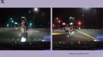 Car hits woman distracted by phone