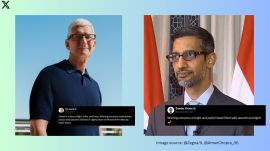 Sundar Pichai and Tim Cook share Diwali greetings