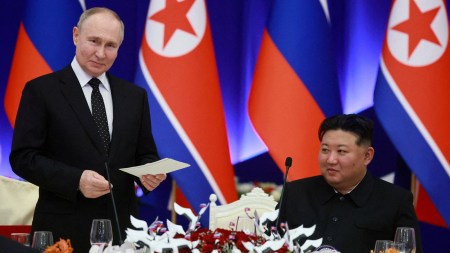 north korea, vladimir putin, kim jong, world news, indian express