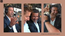 Wasim Akram's cat's grooming bill leaves commentators in stitches