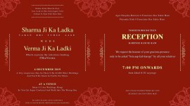 This wedding card from 2019 is winning the internet (Image source: @shhuushhh_/X)