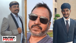 (L-R) Prominent YSRCP social media activists who have been booked include Varra Ravinder Reddy, Inturi Ravi Kiran, Kallam Harikrishna Reddy. (Photo Credit: Facebook and X)