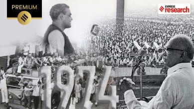 Vajpayee and JP in 1974