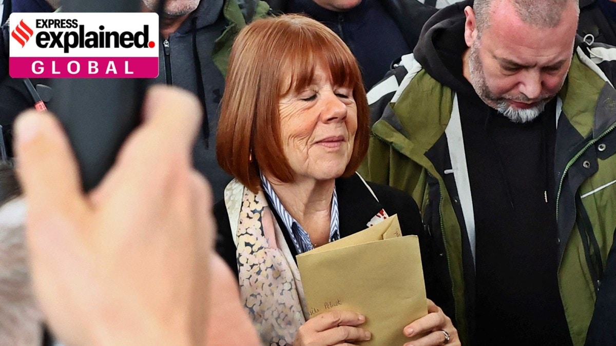 France mass rape case: Frenchwoman Gisele Pelicot reacts as she leaves after the verdict in the trial for Dominique Pelicot and 50 co-accused, at the courthouse in Avignon, France, December 19, 2024.