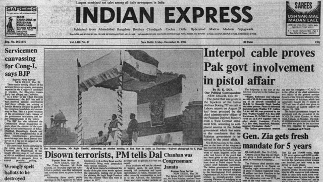 Interpol, Indian Airlines Boeing 737, Pakistan Defence Ministry, Akali Dal, Zia-ul-Haq wins, Forty Years Ago, editorial, Indian express, opinion news, indian express editorial