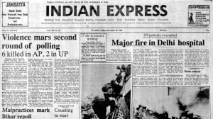 Poll violence, ALL INDIA Radio, Doordarshan, BCCI, Delhi hospital fire, Kapil Dev & BCCI, Forty Years Ago, editorial, Indian express, opinion news, indian express editorial