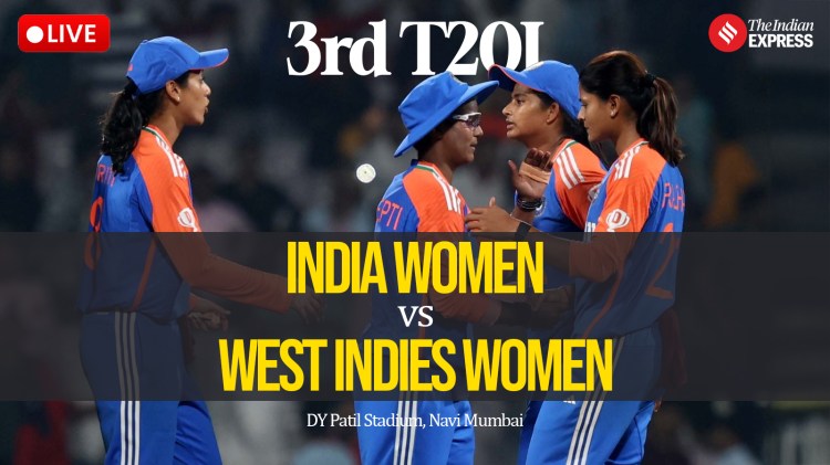 India Women vs West Indies Women 3rd T20I, LIVE Cricket Score: Indian women will take on West Indies women in the third T20I at the DY Patil Stadium in Navi Mumbai