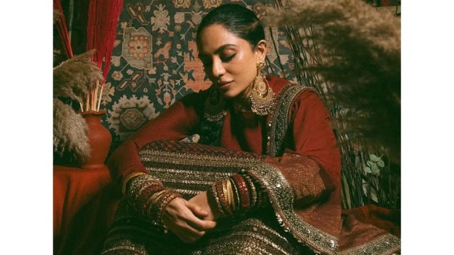 Sobhita Dhulipala stuns in Sabyasachi 'chotu lehenga' for her wedding