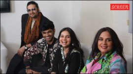 Ali Fazal and Richa Chadha with team Girls will be girls at SCREEN Live