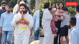Allu Arjun reunites with family