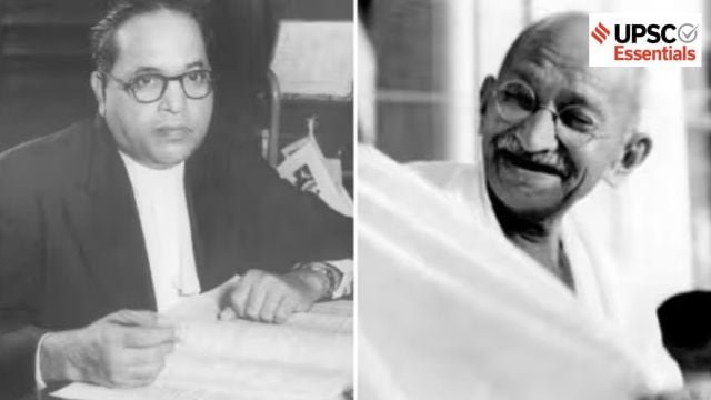 Ambedkar and Gandhi on untouchability