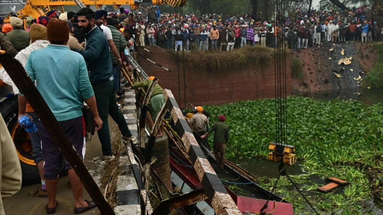 8 Killed, 26 Injured As Bus Falls In Drain In Punjab’s Bathinda 