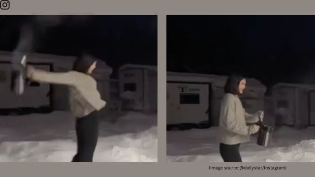 Boiling water to ice challenge gone wrong