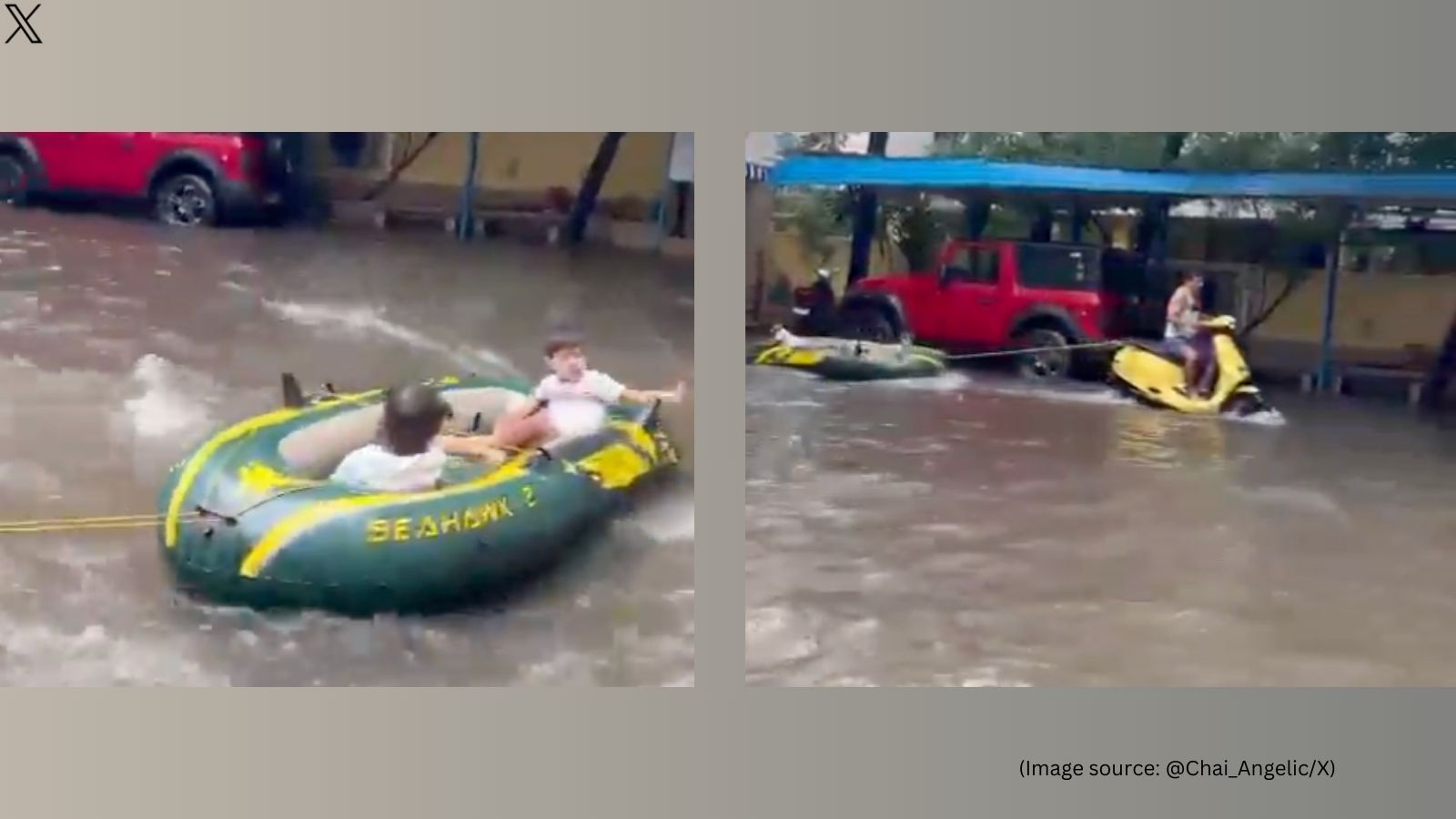 Cyclone Fengal: Man Turns Flooded Chennai Apartment Complex Into ...