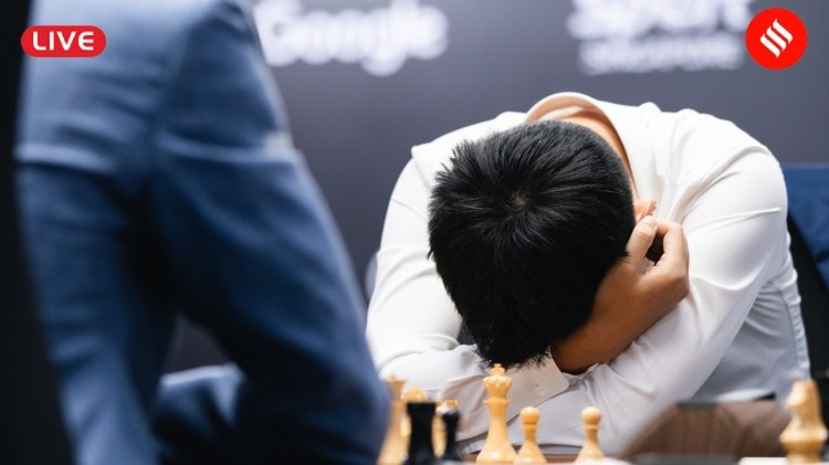 : Ding Liren thinks astir  his adjacent  determination   against Gukesh successful  the World Chess Championship successful  Singapore. (PHOTO: FIDE/Eng Chin An)