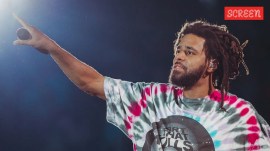 J Cole. Image- iHeart Radio Music Festival