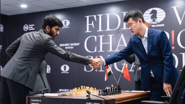 Gukesh Ding Liren World Chess Championship Game 7