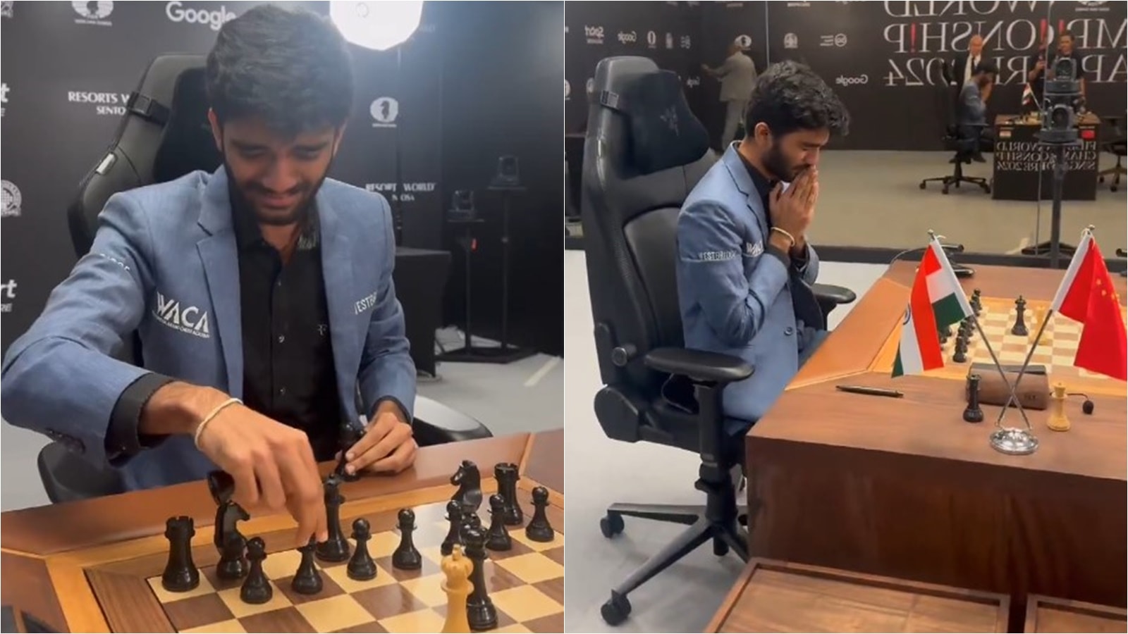 WATCH: D Gukesh breaks down in tears after becoming world champion by beating Ding Liren