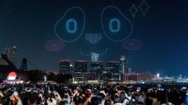 Hong Kong drone show panda