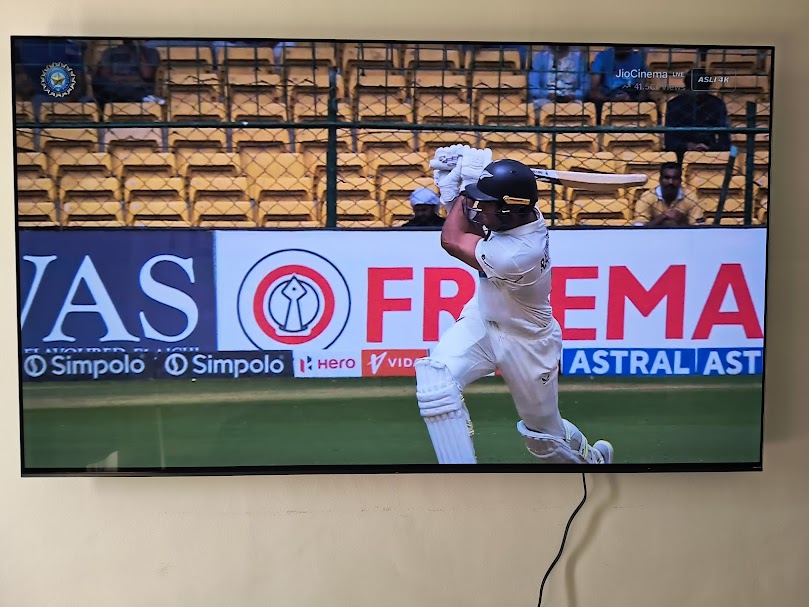 The Bravia 8 is not the best in terms of brightness, especially when natural light is coming into the room.