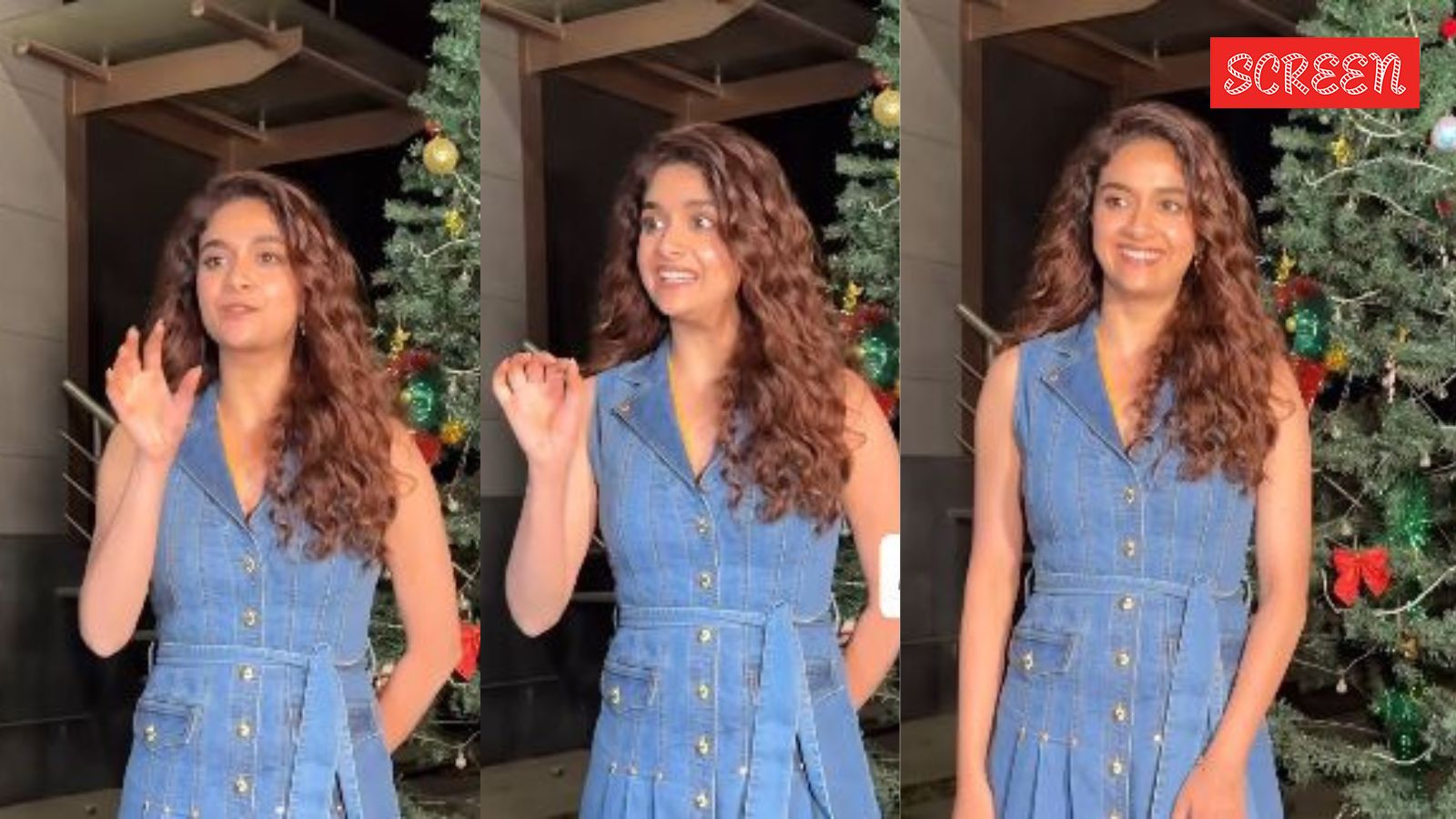 Keerthy Suresh addressed as ‘Keerthy Dosa’ by photographers, maintains calm to correct them. Watch