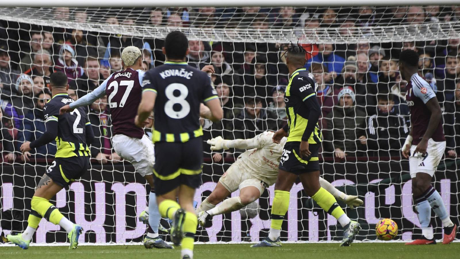 Manchester City’s title defence in tatters as they lose 2-1 to Aston Villa