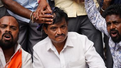 Speaking to reporters, Munirathna alleged that the attack was part of a conspiracy to kill him. (Photo/ Munirathna on X)