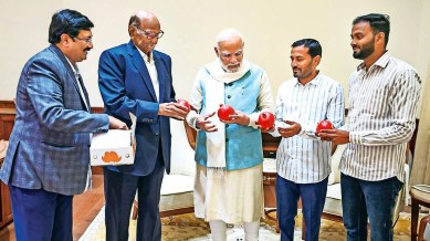 Narendra Modi, Narendra Modi Kuwait visit, Modi Kuwait visit, Sheikh Meshal Al-Ahmad Al-Jaber Al-Sabah, Indian express news, current affairs