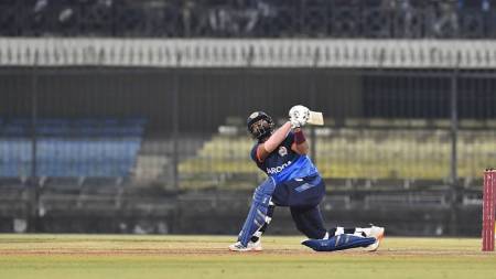 Baroda set a world record score of 349/5 on the back of Bhanu Pania's unbeaten 134 in SMAT on Thursday.(Instagram)