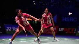 Treesa and Gayatri are India's only representatives at the World Tour Finals in Hangzhou this week. (AP Photo)