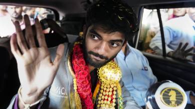 Gukesh in Chennai.