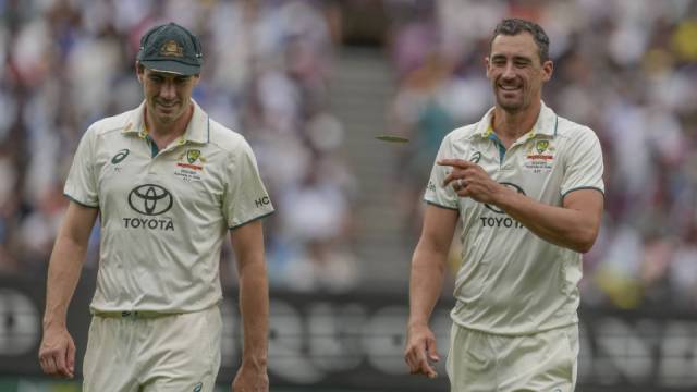 Mitchell Starc said he wasn't stressed about what would be solid workload on Monday against India at MCG. (AP)