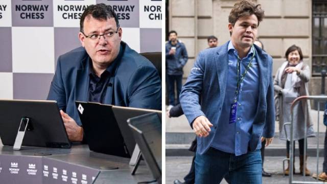 FIDE's Sutovsky gave his own version after the firefighting was over and Magnus Carlsen had been successfully coaxed to play in the World Blitz Championship. (FIDE)