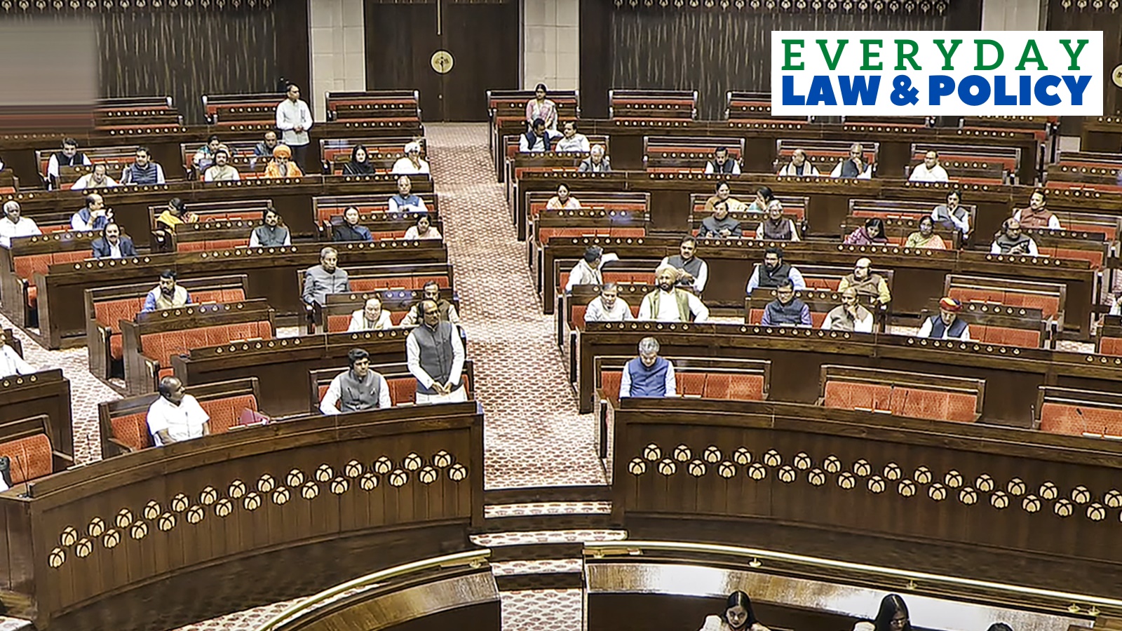 Members in the Rajya Sabha during the Winter session of Parliament, in New Delhi, Friday, Dec. 6, 2024.