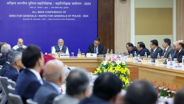 PM Modi asks police brass to focus on deepfakes, narco-terror, digital frauds