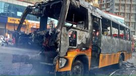 The incident occurred on the bus of Phoenix World School, Kharadi. (Express Photo)