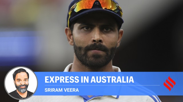 Ravindra Jadeja walks towards his fielding position during the day one of the Test match between Australia and India at the Adelaide Oval. (AP Photo)