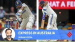 Virat Kohli bats during play on Day 3 of the third Test at the Gabba in Brisbane; India captain Rohit Sharma bats during play on Day 3. (PHOTOS: AP)