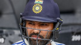 Rohit Sharma Retirement News: India's captain Rohit Sharma looks on as rain delays play during play on day three of the third cricket test between India and Australia at the Gabba in Brisbane, Australia, Monday, Dec. 16, 2024. (AP Photo)