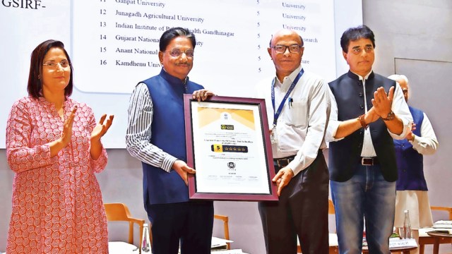 Gujarat University, Gujarat University GSIRF Rankings, Gujarat State Institutional Rating Framework, Pandit Deendayal Energy University, Nirma University and CEPT University, Ahmedabad news, Gujarat news, India news, Indian express, current affairs