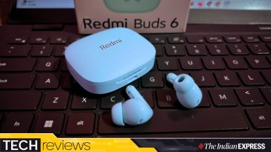 The Redmi Buds 6 strikes a balance between features, performance, and affordability, making them a solid choice for daily use. (Image: Bijin Jose/The Indian Express)