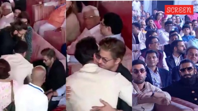 SRK- RK- RS- Fadnavis MH oath taking ceremony
