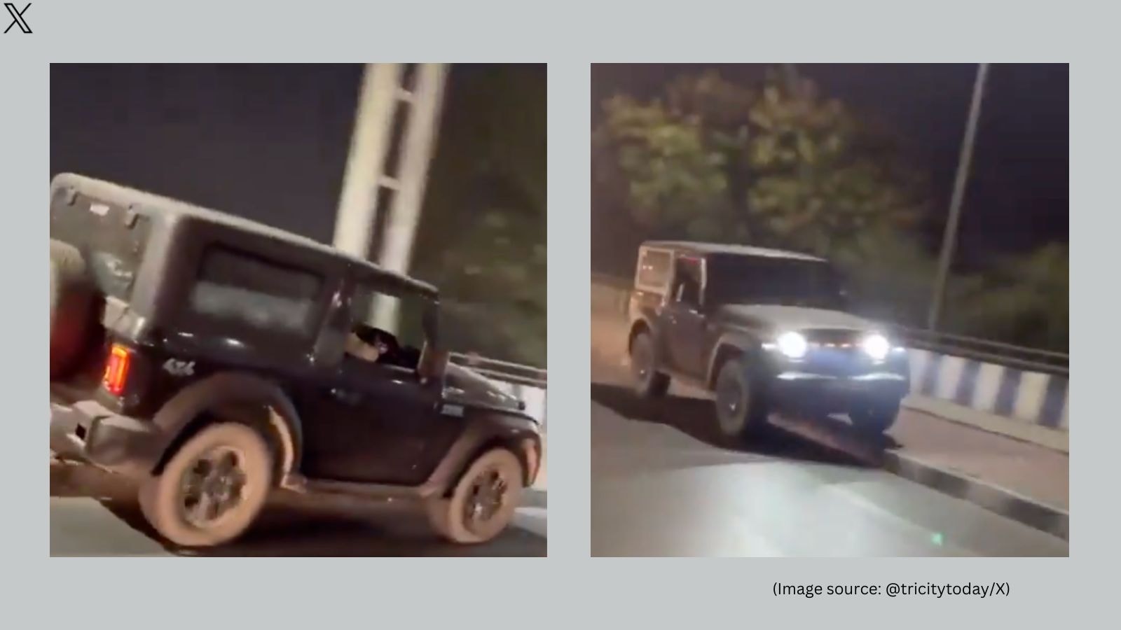 Man drives SUV at full speed on Ghaziabad footpath, police take action ...