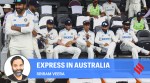India's Rohit Sharma, Rishabh Pant, Shubman Gill and Virat Kohli wait for play to start on day three of the third Test between India and Australia at the Gabba in Brisbane, Australia. (AP Photo)