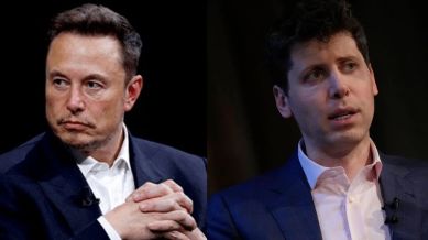 X owner Elon Musk and OpenAI CEO Sam Altman.