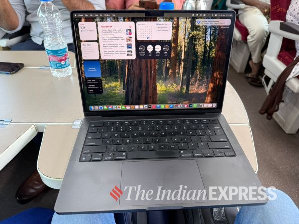 The Space Black Macbook Pro M4 stands out stylishly. 